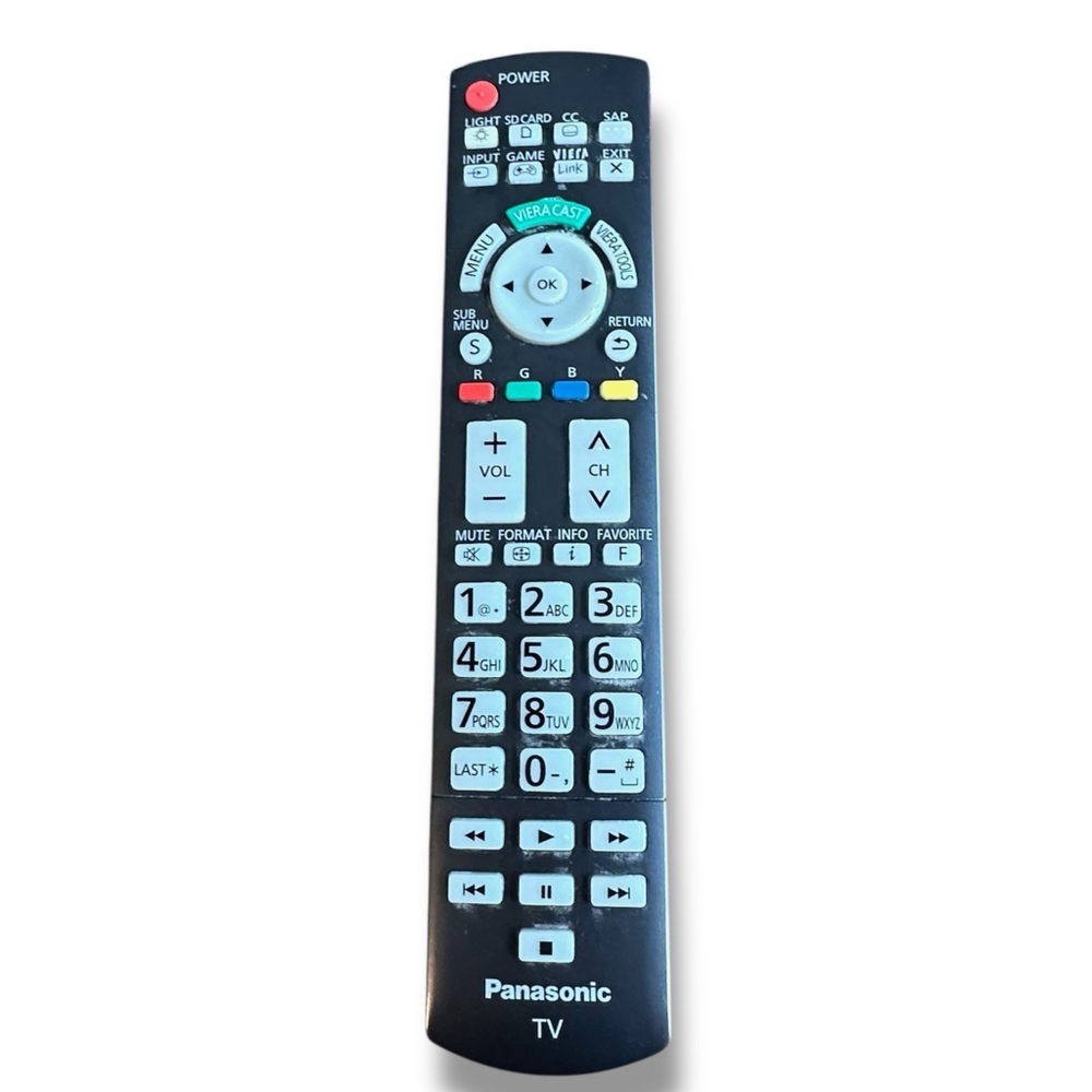 Genuine PANASONIC N2QAYB000486 LCD PLASMA TV REMOTE CONTROL TC-P42G25 TC-P50VT20